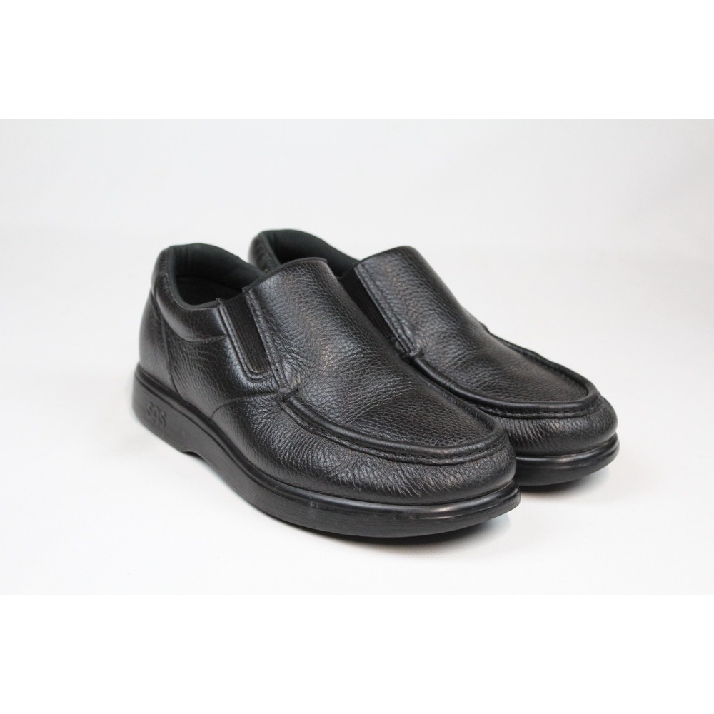 SAS Tri pad Comfort Shoes Men's Viva Slip On Black Leather Size 9 M